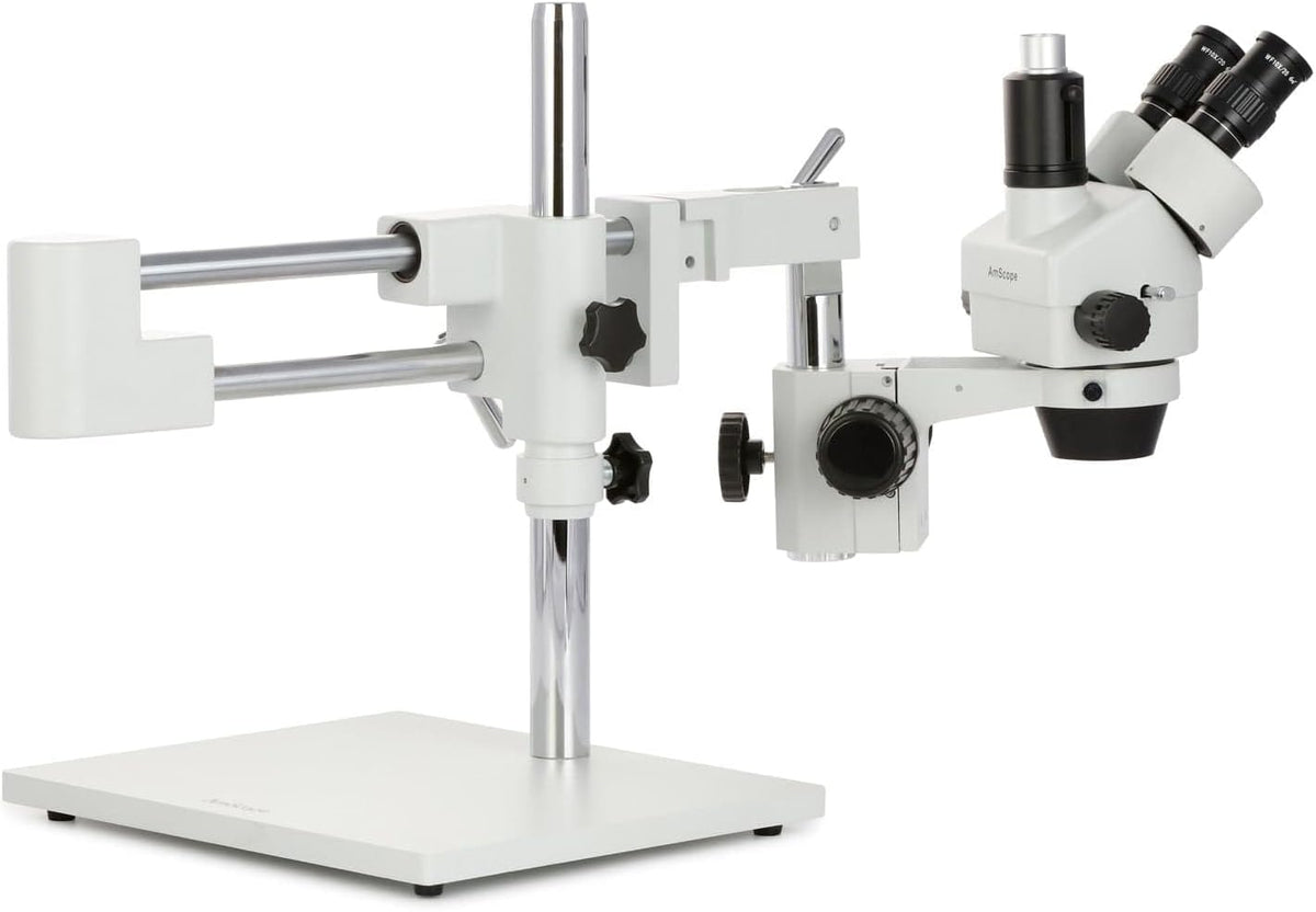 AmScope Microscopio estéreo profesional del zoom trinocular de SM-4T, WH10x