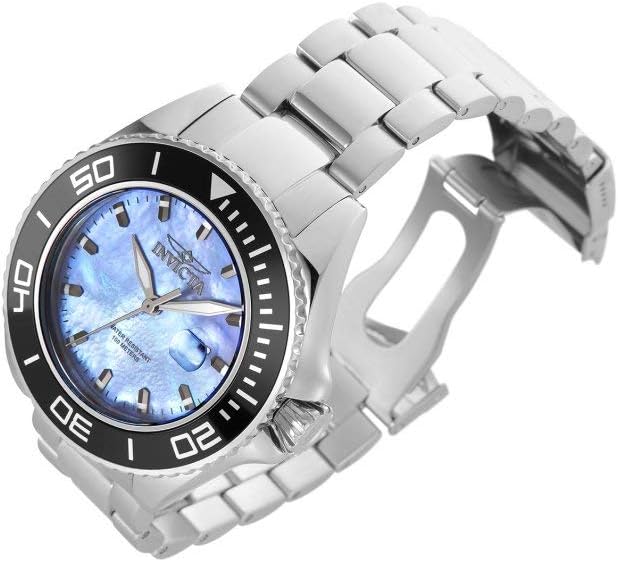 Invicta 23067 Pro Diver Reloj analógico de cuarzo japonés, plateado, para hombre