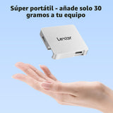 Lexar Go Hub portátil, cuatro puertos tipo C, USB 3.2 Gen 2, ultrac...