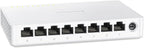 BrosTrend Switch de 2.5Gb, Switch de Red de 8 Puertos 2.5 Gigabit, Switch Ethernet No Administrado para Consola de Juegos, NAS, PC, Switch de Redes de Computadora Plug & Play Sin Ventilador, Montaje