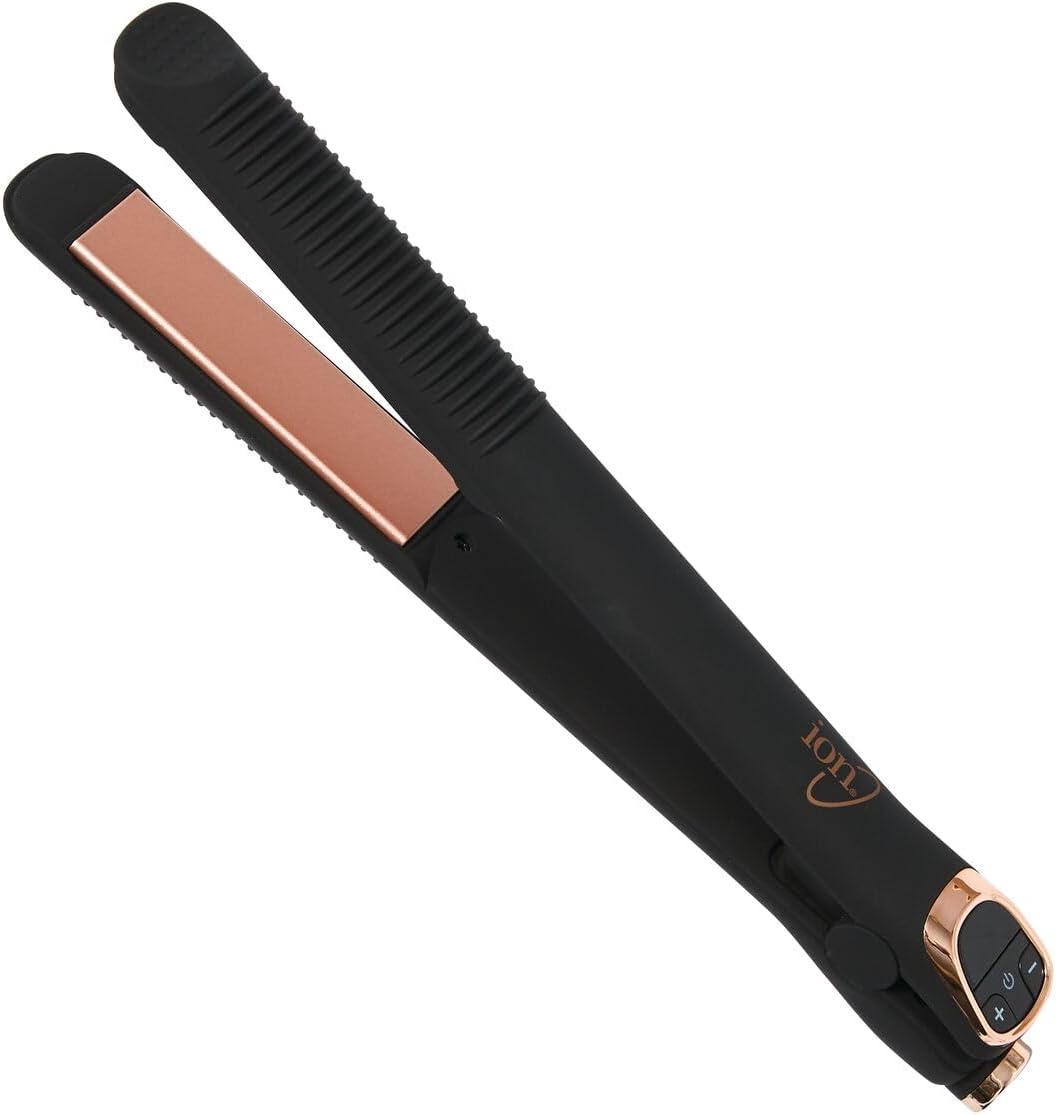 Ion Plancha plana de cerámica con infusión de coco Luxe de 1 pulgada