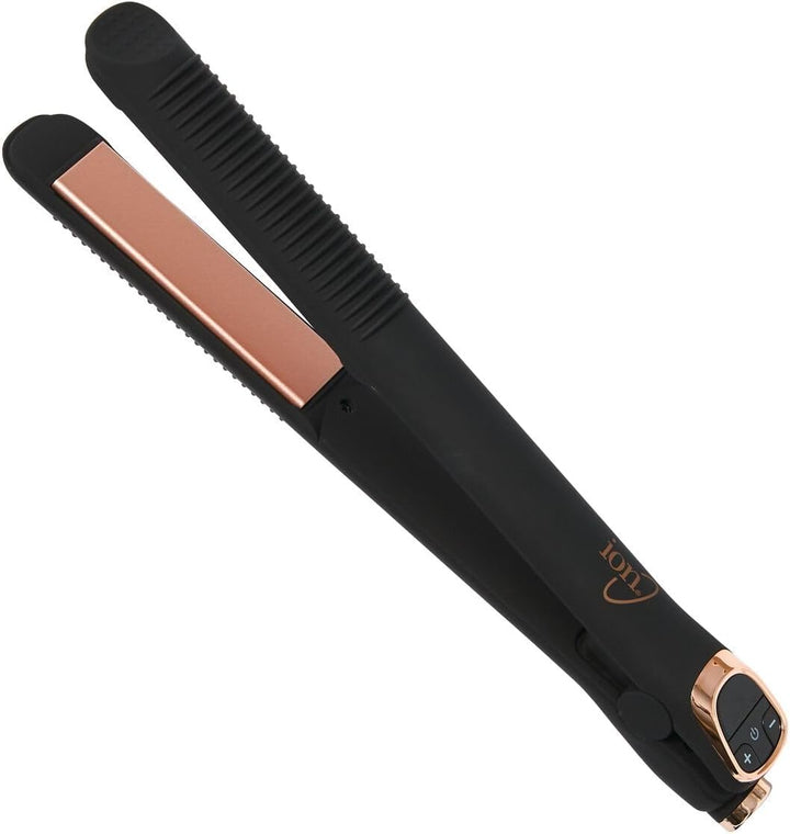 Ion Plancha plana de cerámica con infusión de coco Luxe de 1 pulgada