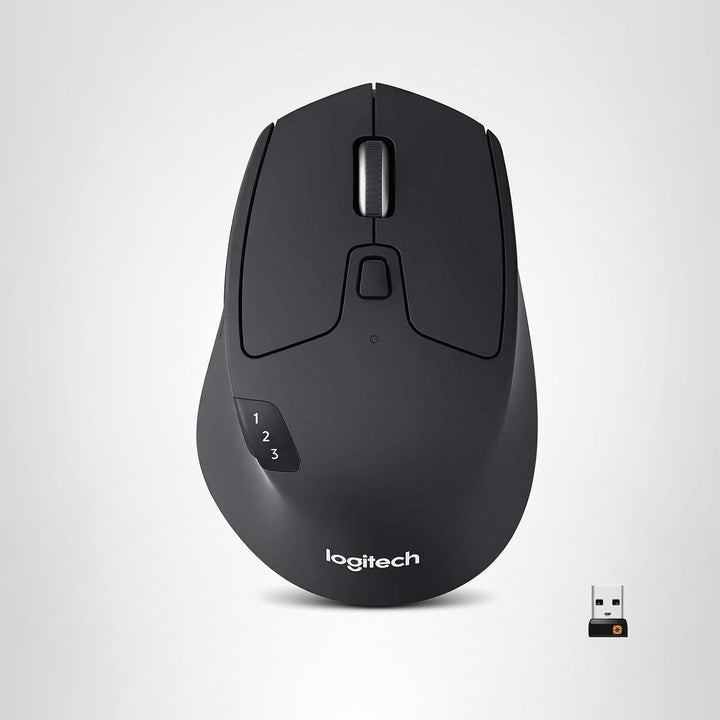 Logitech M720 - Ratón inalámbrico de triatlón, Bluetooth, receptor...
