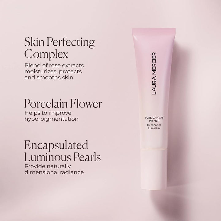 Laura Mercier Base de lona pura, mejora y extiende el desgaste del...