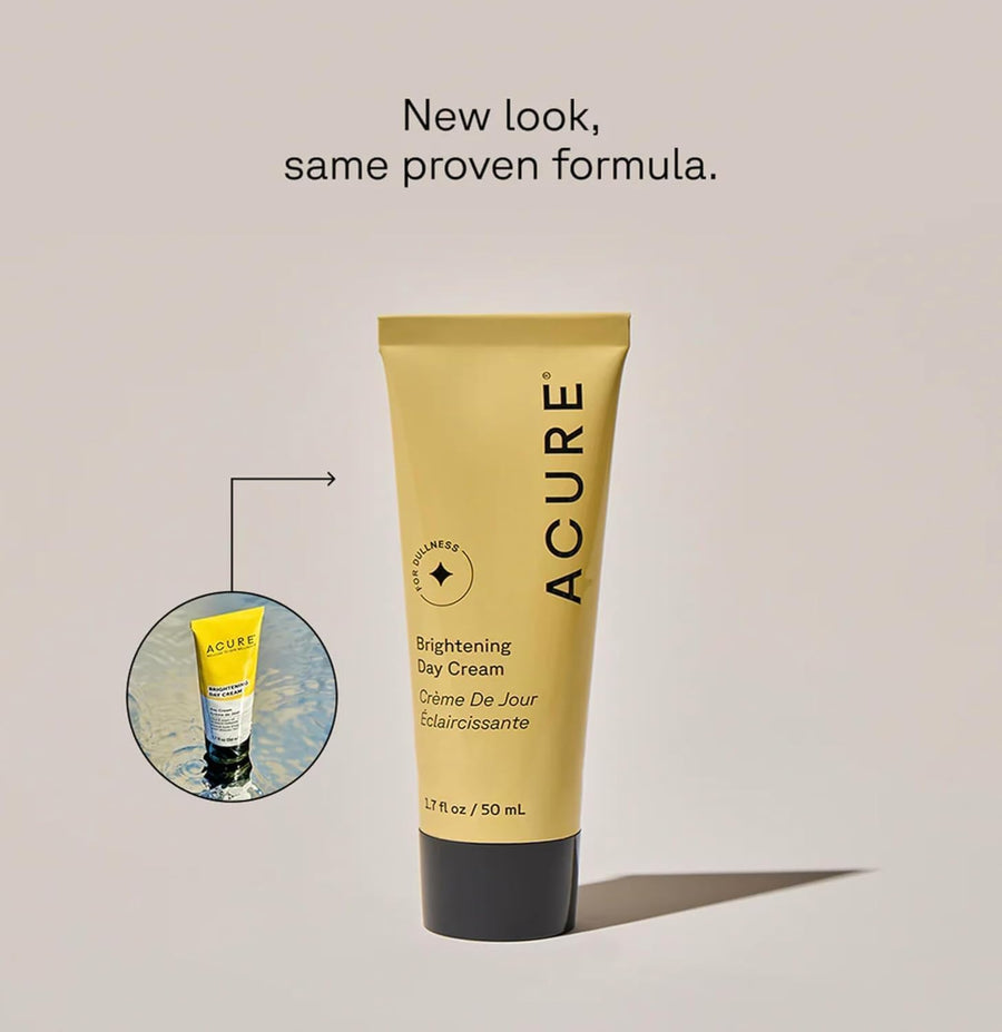 Acure Brightening Day Cream - Crema de Cica, hidratante antienvejec...