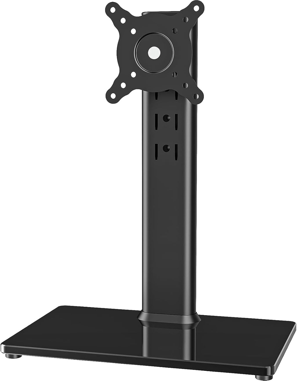 Soporte de escritorio independiente elevador de montaje para monitor de computadora LCD individual para pantalla de 13 a 32 pulgadas con giro, altura ajustable, rotación, soporte base Vesa sostiene