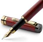 Wordsworth & Black Juego de pluma estilográfica de madera de bambú para