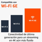 Amazon Fire TV Stick 4K Max, compatible con Wi-Fi 6E, 16Gb Almacenamiento