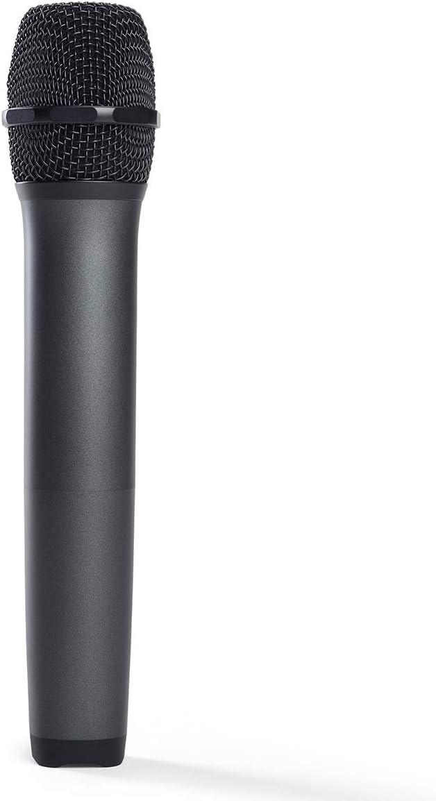 JBL Sistema inalámbrico de dos micrófonos con receptor de doble canal, negro