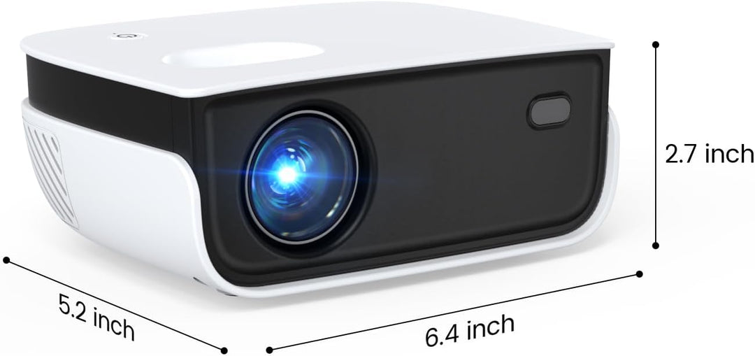 NICPOW - Mini proyector, proyector de película portátil para exteri...