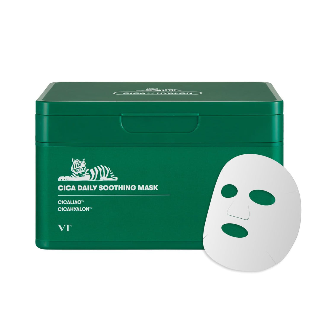 VT COSMETICS CICA Mascarilla Calmante Diaria 30 Hojas, Centella Asi...