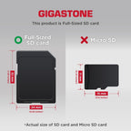 [Recuperación de datos gratuita de 5 años] Tarjeta SD GIGASTONE de 128 GB, paquete de 2 unidades, cámara 4K extrema, UHS-I A2 V30 U3 C10 SDXC de alta velocidad, velocidad de hasta 170 MB/s, compatible