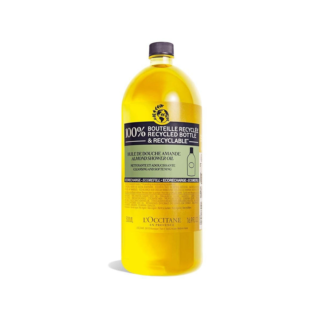 L'OCCITANE Aceite de ducha de almendra limpiador y suavizante,...