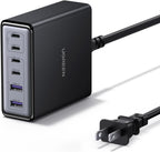 UGREEN Estación de carga USB C de 100 W, cargador de escritorio GaN de 6 puertos con 4 USB-C y 2 USB-A, distribución inteligente de energía para MacBook Pro/Air, Dell XPS, iPad, iPhone 17/16/15