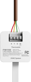 meross Adaptador de cable C para termostato inteligente, requiere cables R Y G, 16 pulgadas