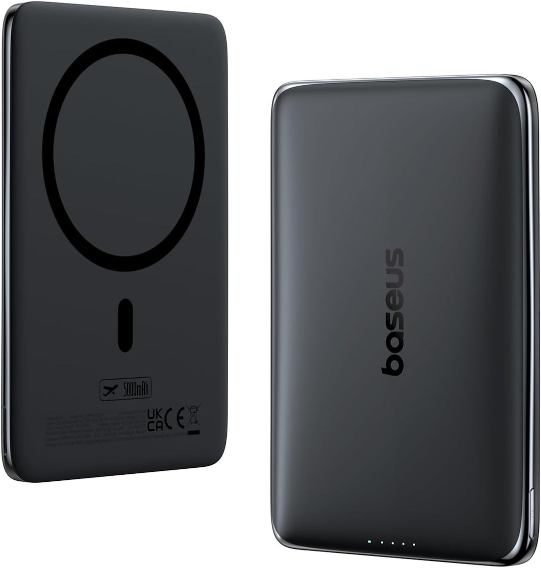 Baseus Picogo Power Bank, batería MagSafe ultra delgada de 0.3 pulg...
