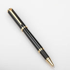 Bolígrafo Rollerball de Lujo Impresionante con Ribete de Oro de 24K, Punta Suiza con Repuestos de Tinta Negra, Juego de Bolígrafo Perfecto como Regalo para Hombres y Mujeres, Juego de