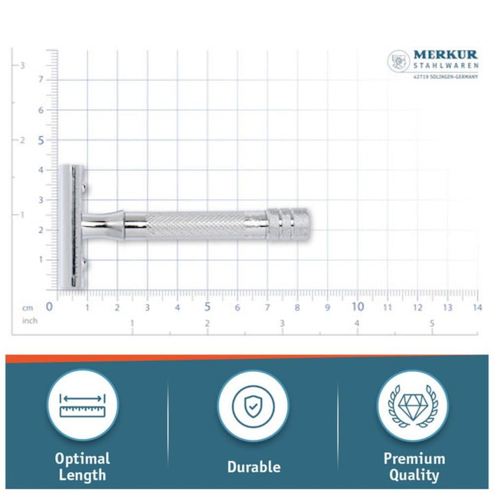 Afeitadora recta clásica de doble filo Merkur