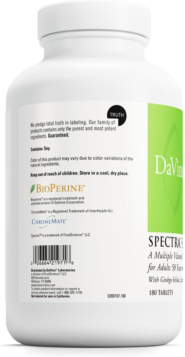 DAVINCI Labs Spectra Senior - Suplemento dietético para apoyo cardi...
