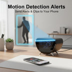 ULar Cámara inalámbrica del reloj del cargador del teléfono 4K Wifi6 con la