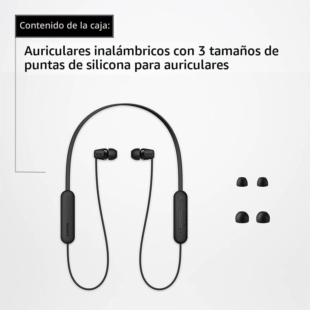 Sony WI-C100 Auriculares inalámbricos con Bluetooth con micrófono i...