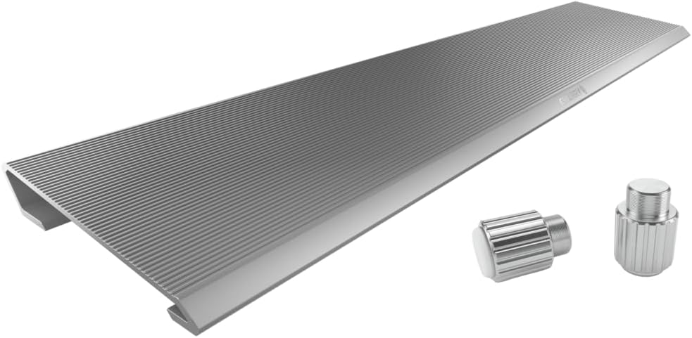 CHERRY AC 3.3, Reposamanos ergonómico de aluminio y patas desmontables, accesorios originales para teclado de juegos CHERRY MX Board 3.0 S, fijación rápida, color blanco