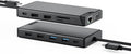 ALOGIC USB-C 12-en-1 Mini Docking Station, Dual Display, 2xHDMI, 1xVGA, 100W PD, 2xUSB-C, 2xUSB- 2.0, 2xUSB- 3.0, RJ45, 1x SD/TF puerto, MacBook/Surface & Other USB-C dispositivos Compatible.