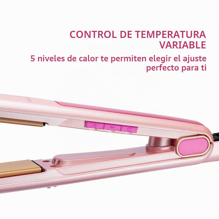 Lee Stafford Plancha profesional para el cabello, plancha plana de...