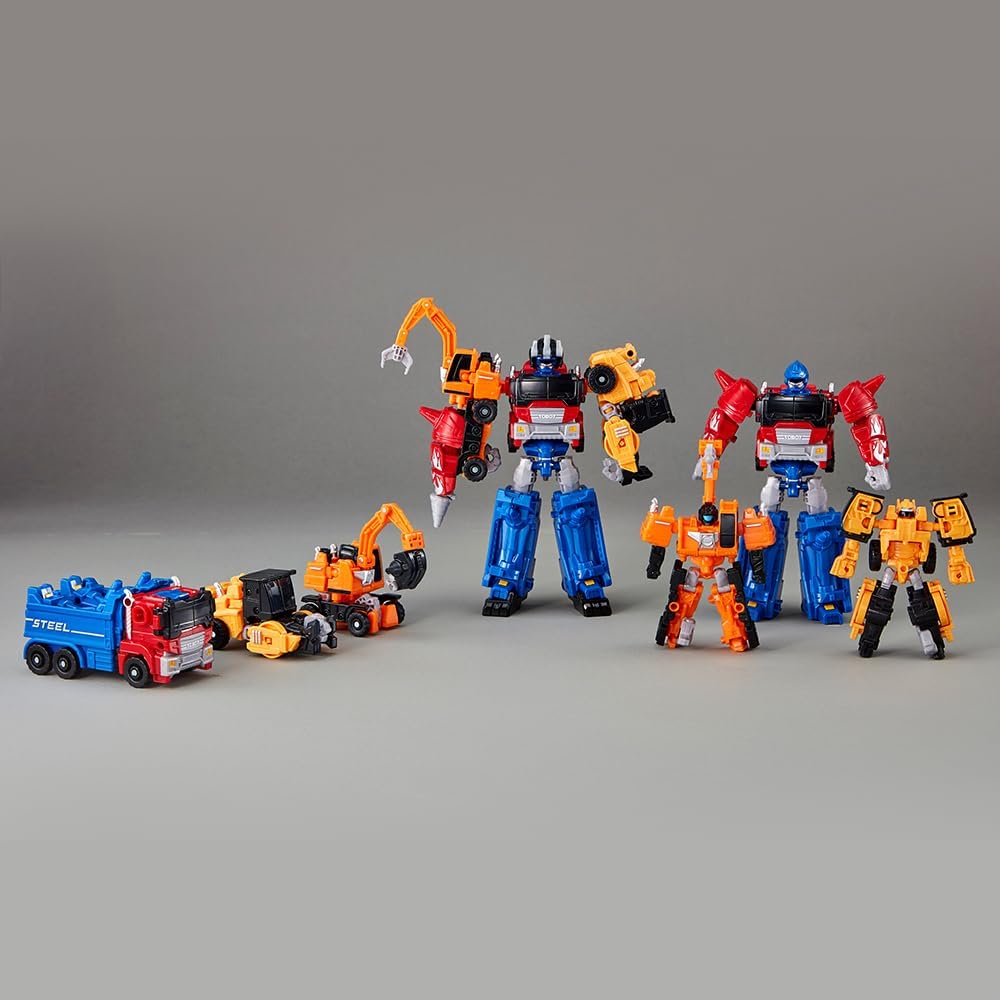 Nuevo TOBOT, MINI TOBOT Heavy Metal, Youngtoys - Vehículo coleccionable transformable a robot, juguetes de personajes de animación de héroes para niños de 4 años en adelante, juguetes transformables