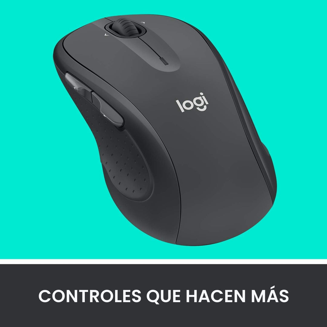 Logitech M510 - Mouse inalámbrico, ratón para laptop y PC con recep...