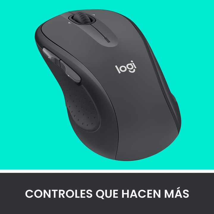Logitech M510 - Mouse inalámbrico, ratón para laptop y PC con recep...