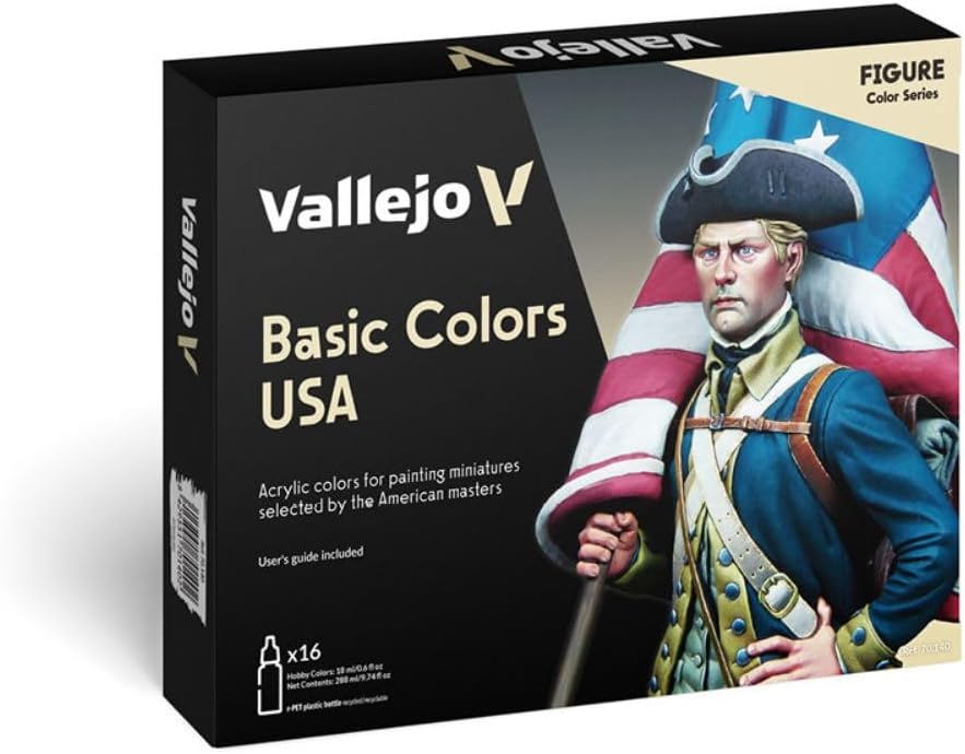 Vallejo Basic Colors - Juego de pintura acrílica de Estados Unidos, 16