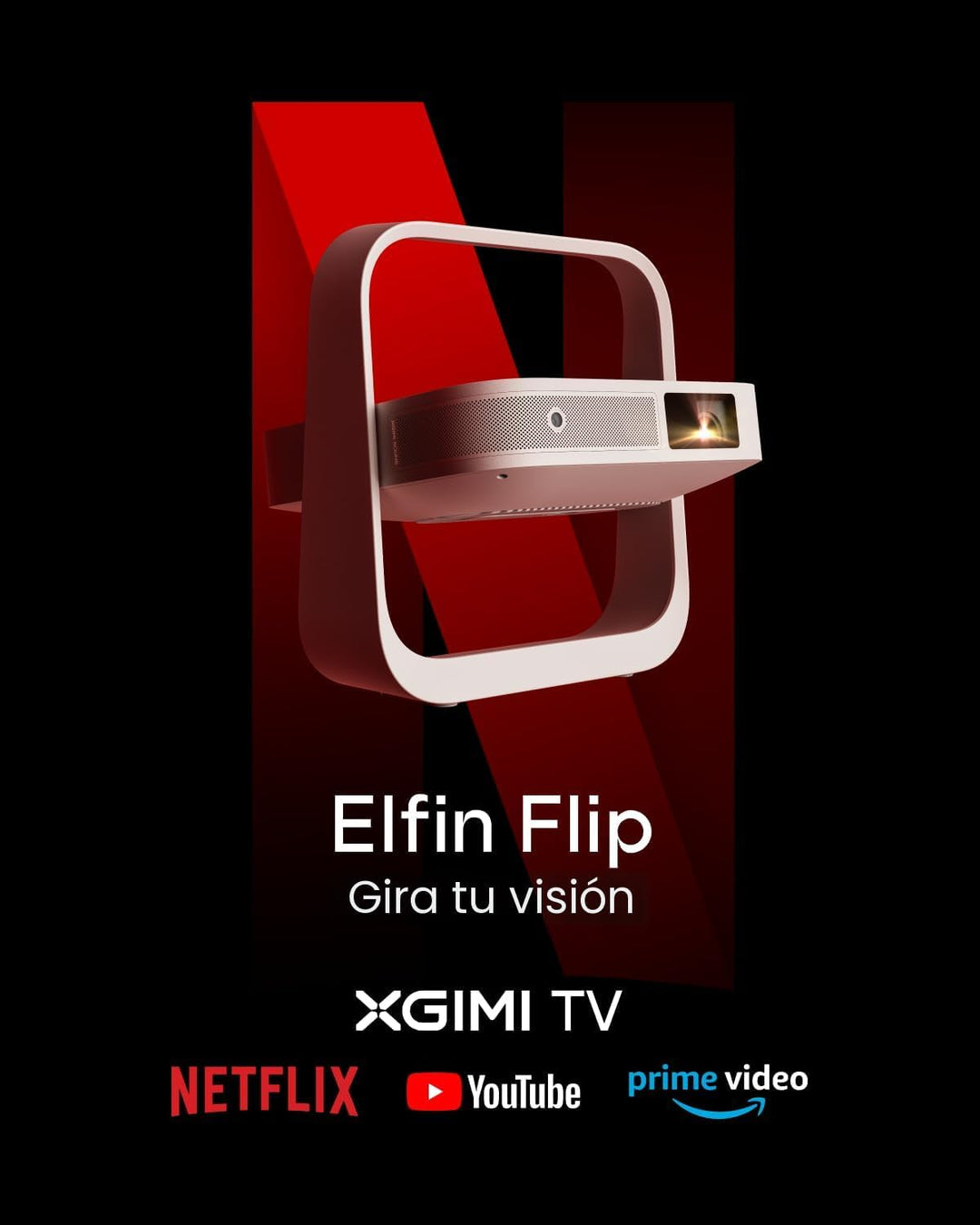XGIMI Elfin Flip Proyector Portátil, Proyector al Aire Libre de Res...