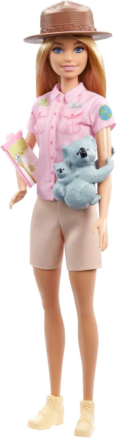 Muñeca Barbie Careers y accesorios, zoóloga con atuendo removible c...