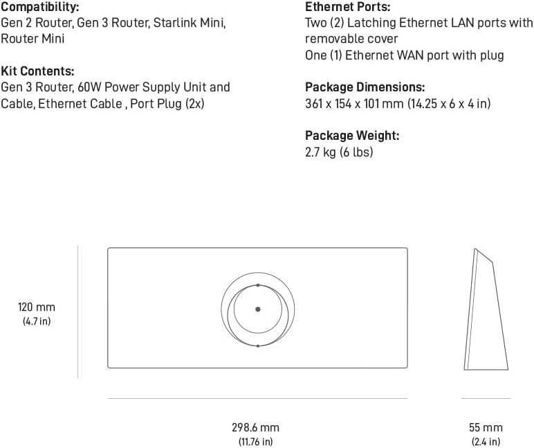 STARLINK - Router Mini