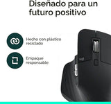Logitech MX Master 3S - Mouse inalámbrico de rendimiento con despla...
