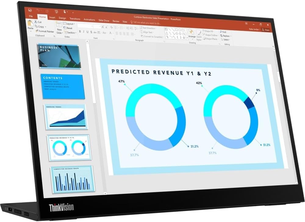 Monitor Lenovo ThinkVision M14d de 14" - LCD - 16:10 - Raven Black