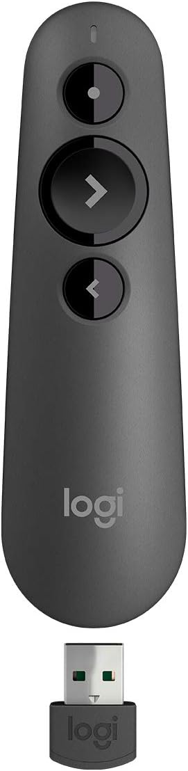 Logitech Presentador inalámbrico R500s PowerPoint Clicker con puntero láser