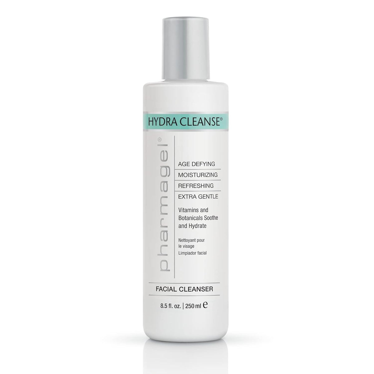 Pharmagel Hydra Cleanse Limpiador facial enjuagable con agua para todo tipo de piel, 8,5 fl oz