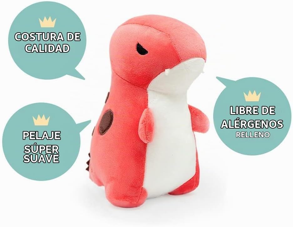 Bellzi T-Rex - Lindo juguete de peluche de dinosaurio – Adorable juguete de dinosaurio suave y regalos – Regalo perfecto para niños, bebés, niños pequeños – Rexxi