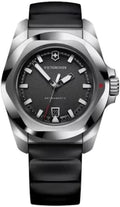 Reloj Victorinox I.N.O.X de cuarzo con esfera negra y correa de goma negra de 41mm - 242028