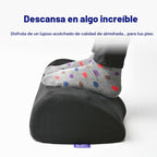 Lámpara C CUSHION LAB Reposapiés ergonómico para debajo del escritorio - Reposapiés de espuma viscoelástica con diseño de cresta de masaje patentado para trabajo, hogar, juegos, computadora, silla de oficina