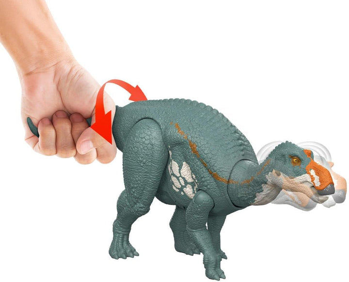Mattel Jurassic World Rebirth Wild Roar Maiasaura - Juguete de dino...