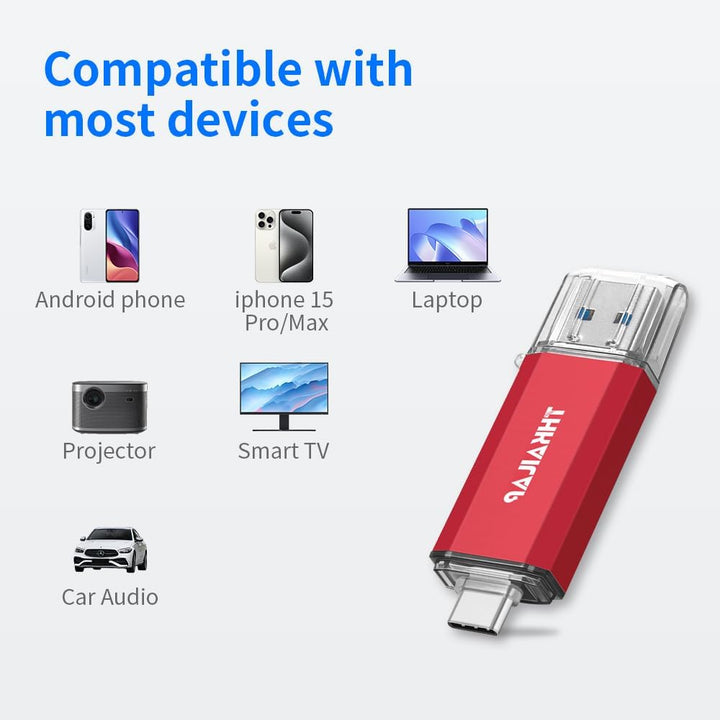 Thkailar Unidad flash USB C de 1 TB para MacBook y teléfonos Androi...