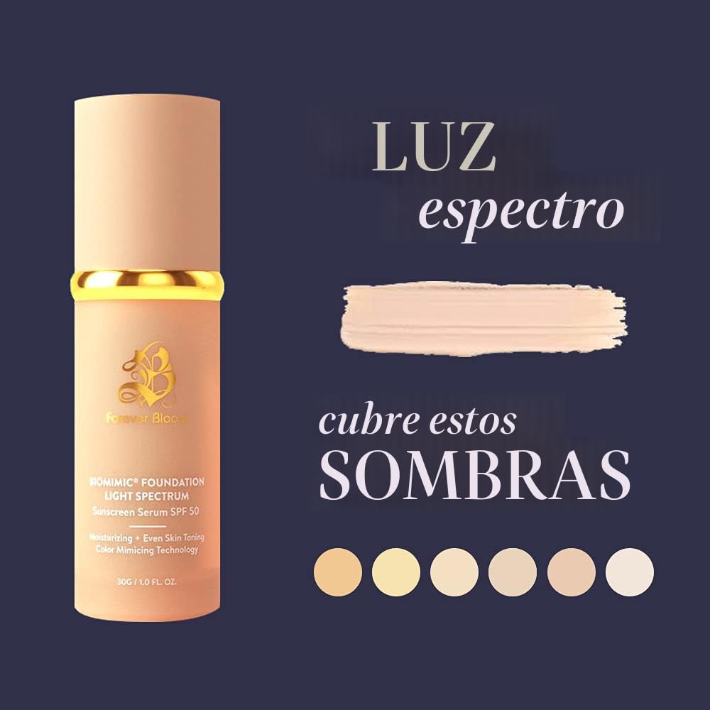 Base de maquillaje Bio Mimic Light Spectrum de Forever Bloom; Base...