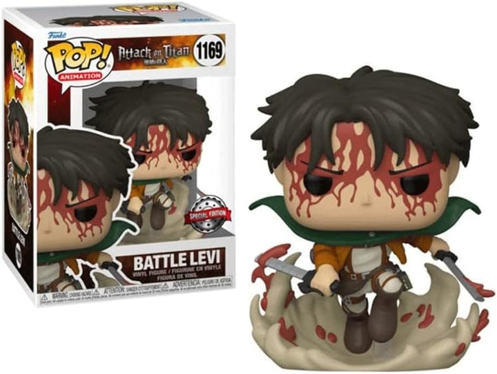 Funko Pop 1169 Battle Levi Attack On Titan Exclusivo