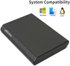 Disco duro externo portátil ultradelgado de 250 GB USB3.0 HDD Almacenamiento para Xbox One X/S, Xbox 360, PS4, PC, escritorio, laptop, MacBook, Chromebook