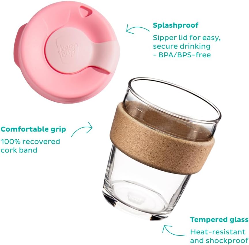Taza de vidrio para café de KeepCup, reutilizable, Filtro, Filtro (Filter)