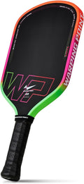 Warping Point Pala de pickleball Neon Gen 3, aprobada por UPA-A, fibra de carbono T700 cruda de triple capa, núcleo EdgeFusion de 16 mm, marco termoformado, giro a nivel de torneo, control y potencia