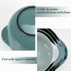 Juego de 4 cuencos de plástico para mezclar, sin BPA